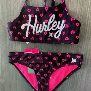 Kids Swimwear Set - Pink and Black